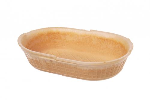 Waffel Schale oval 250ml 15,5 x 10,0 x 3,7 cm